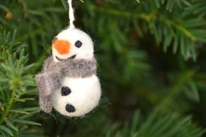 Needle Felted Snowman @ Indian Lake Library